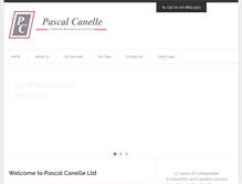Tablet Screenshot of pascalcanelle.com
